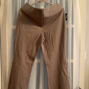 NWT flared leg tan trousers